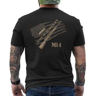 M14 Rifle Fan T 762 Nato Vietnam Democracy Joke Men's T-shirt Back Print - Monsterry AU