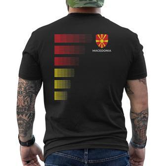 Macedonia Soccer Jersey Macedonian Football Mens Back Print T-shirt - Thegiftio