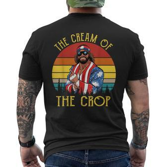 Macho-The Cream Of The Crop Wrestling Retro Vintage Men's T-shirt Back Print - Monsterry