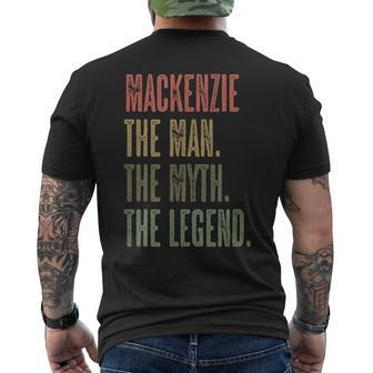 Mackenzie The Man The Myth The Legend Boy Name Men's T-shirt Back Print - Seseable