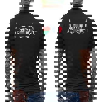 Madagascar Franceintage Drapeau Battement Coeur Malgache T-shirt imprimé au dos - Cadeauxyz