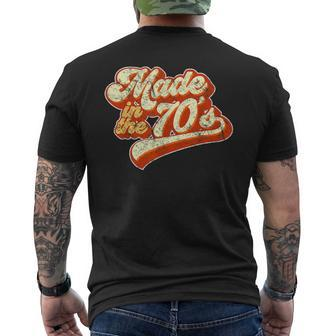 Made In The 70S Graphic Distressed Men's T-shirt Back Print - Monsterry AU