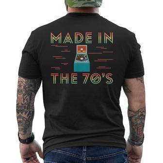 Made In The 70S Pinball Vintage Apparel Pinball Men's T-shirt Back Print - Monsterry