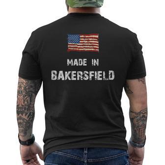 Made In Bakersfield Patriotic I Love Bakersfield Men's T-shirt Back Print - Monsterry UK