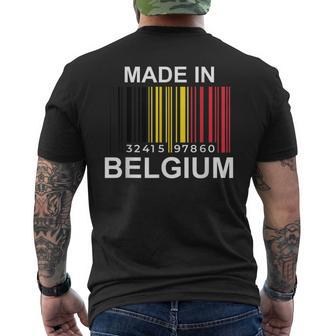 Made In Belgium Flag S T-Shirt mit Rückendruck - Seseable