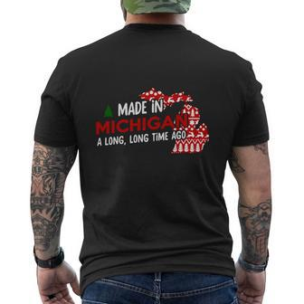 Made In Michigan A Long Long Time Ago Mens Back Print T-shirt - Thegiftio UK