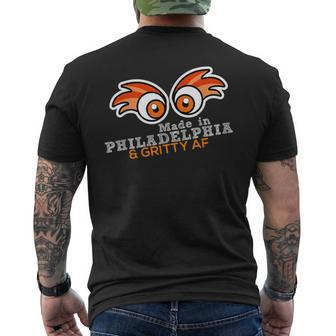 Made In Philadelphia And Gritty Af Men's T-shirt Back Print - Monsterry AU