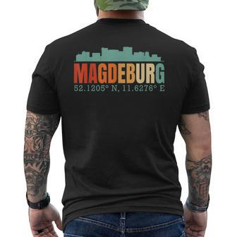Magdeburg Skyline T-Shirt mit Rückendruck - Seseable