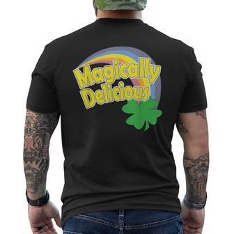 Magically Delicious St Patrick's Day Lucky Charms Rainbow Men's T-shirt Back Print - Monsterry UK