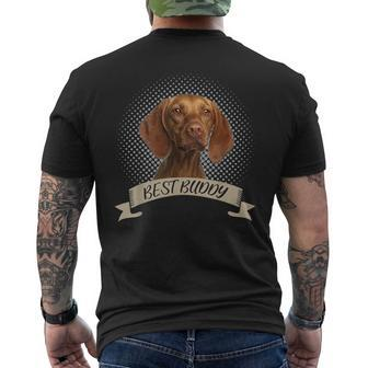 Magyar Vizsla Best Buddy Dog Portrait T-Shirt mit Rückendruck - Seseable