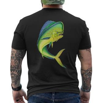 Mahi Fishing Mahi Mahi Fish Fishing Lover Men's T-shirt Back Print - Monsterry DE