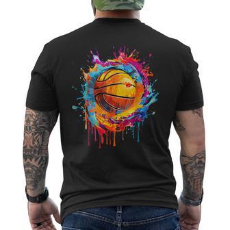 Maillot De Basket Ballon Basketball Rétro Amusant Coloré T-shirt imprimé au dos - Cadeauxyz