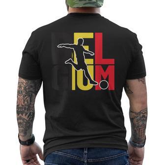 Maillot De Football Belgique Joueurs Et Fans De Football Belge T-shirt imprimé au dos - Cadeauxyz