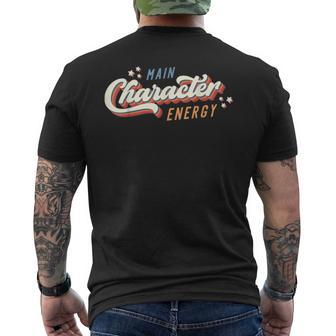 Main Character Energy Self Care Self Love Positivity Men's T-shirt Back Print - Monsterry DE