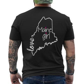 Maine State Maine Home State Good Vibes Men's T-shirt Back Print - Monsterry DE