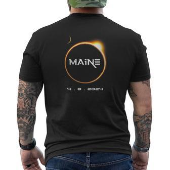Maine Totality 4082024 Total Solar Eclipse 2024 Men's T-shirt Back Print - Monsterry DE