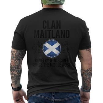 Maitland Clan Scottish Family Name Scotland Heraldry Men's T-shirt Back Print - Seseable