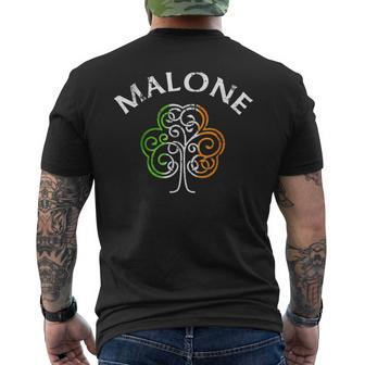 Malone Irish Family Name Men's T-shirt Back Print - Monsterry CA