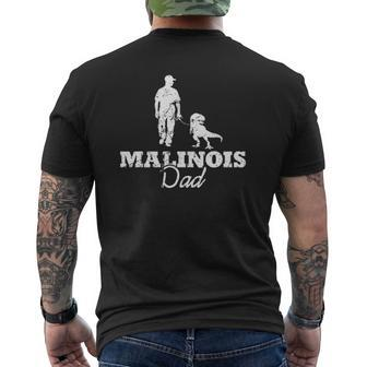 Mals Owner Dog Lover For Men Belgian Malinois Dad Mens Back Print T-shirt | Mazezy
