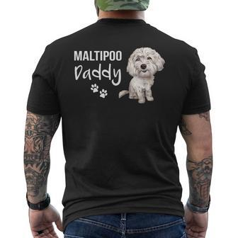 Maltipoo Daddy Dog Dad Puppy Daddy Maltipoo Dad Men's T-shirt Back Print - Monsterry UK