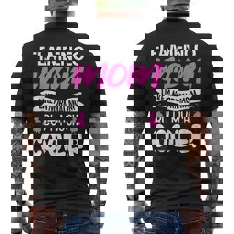 Mamá Flamenco Como Una Mamá Normal Pero Mucho Más Fresco Camiseta Hombre Estampado Espalda - Regaloses