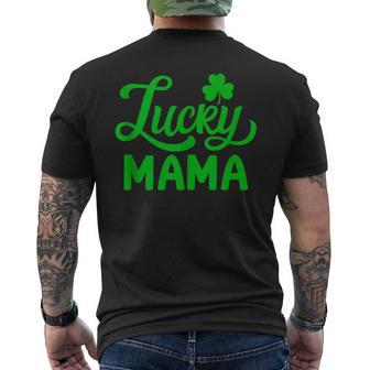Mama St Patrick's Day Family Matching Lucky Mama Men's T-shirt Back Print | Mazezy CA