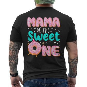 Mama Of The Sweet One 1St Birthday Donut Theme Family Men's T-shirt Back Print - Thegiftio UK