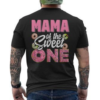 Mama Of The Sweet One Birthday 1St B-Day Donut One Party Men's T-shirt Back Print | Seseable CA