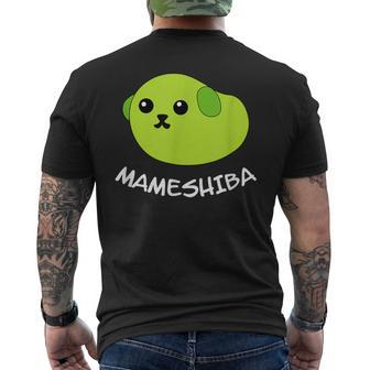 Mameshiba Edamame Bean Dog With Cute Grean Pea Men's T-shirt Back Print - Monsterry CA