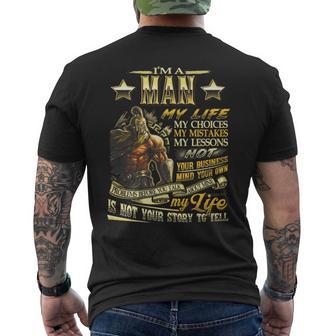 Man Family Name Man Last Name Team Men's T-shirt Back Print | Seseable UK