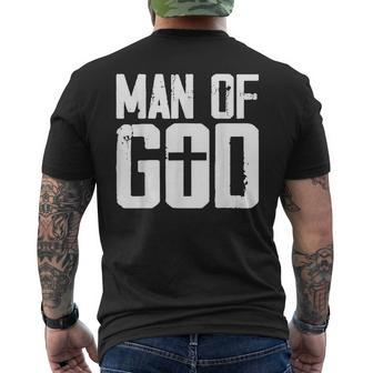 Man Of God I Jesus Men's T-shirt Back Print - Thegiftio UK