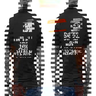 Manager Halloween 2021 Don't Tell Karen You Saw Me Mens Back Print T-shirt - Thegiftio