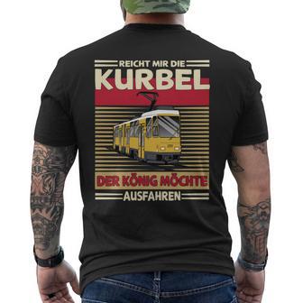 Männer Kurbel Kt4d Straßenbahnfahrer Straßenbahn T-Shirt mit Rückendruck - Seseable