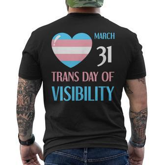 March 31 Trans Day Of Visibility Awareness Transgender Ally Men's T-shirt Back Print - Monsterry CA