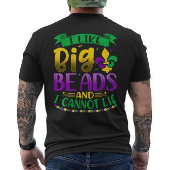 Mardi Gras 2023 I Like Big Beads And I Can Not Lie V2 Mens Back Print T-shirt - Seseable