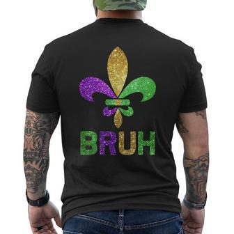 Mardi Gras Bruh Carnival Men's T-shirt Back Print | Mazezy