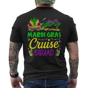Mardi Gras Cruise Squad Matching Group Cruising Cruise Ship Mens Back Print T-shirt - Seseable
