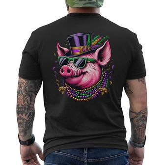 Mardi Gras Pig Men's T-shirt Back Print - Thegiftio UK