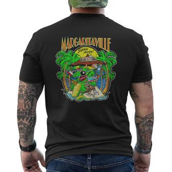 Margaritaville Gator On Beach With Parrot Mens Back Print T-shirt - Thegiftio UK