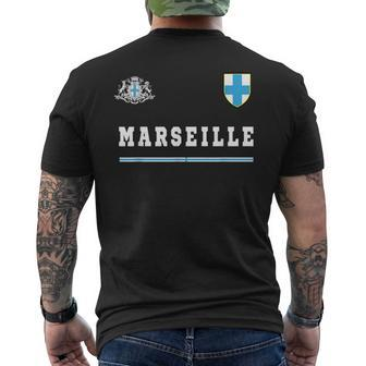 Marseille SportsSoccer Jersey Flag Football Men's T-shirt Back Print - Monsterry