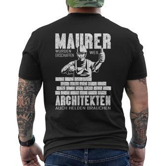 Mason Masrer Weil Architekten Auch Helden Braucht Masrer T-Shirt mit Rückendruck - Seseable