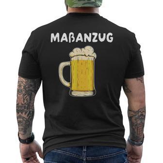 Maßanzug Maß Bier Hopfen Biertrinker Feiern Grill Fun Party T-Shirt mit Rückendruck - Geschenkecke