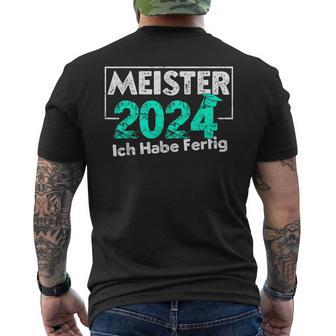 Master 2024 Masterletter Master Exam T-Shirt mit Rückendruck - Seseable