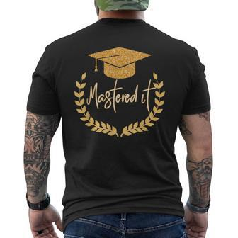 Master Degree Graduation Mastered It 2024 Graduate Men's T-shirt Back Print - Thegiftio UK