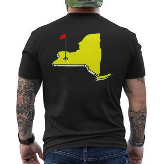 Master Golf Augusta State New York Pocket Men's T-shirt Back Print - Monsterry AU