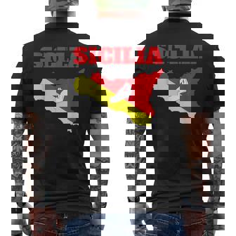Mata Que Bella Sicilia Camiseta Hombre Estampado Espalda - Regaloses