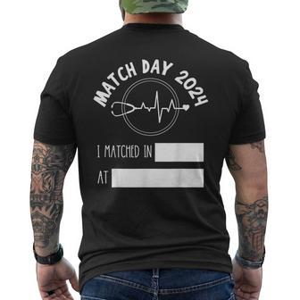 Match Day 2024 Future Doctor Physician Residency Fill In Men's T-shirt Back Print - Monsterry DE