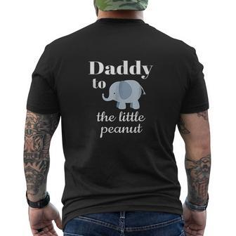 Matching Baby Shower Couples Elephant Daddy Peanut Mens Back Print T-shirt - Thegiftio UK