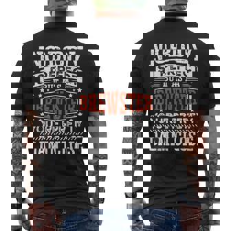 Matching Brewster Family Name Family Reunion Brewster Men's T-shirt Back Print - Seseable
