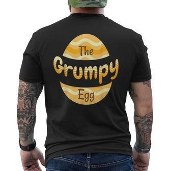 Matching Easter Pajamas And Outfits The Grumpy Easter Egg Men's T-shirt Back Print | Mazezy